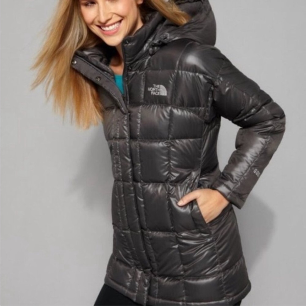 The North Face Transit 600 Goose Down Puffer Quilted Jacket Hooded size Medium